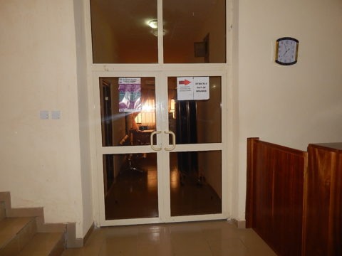 the entrance to the treatment units