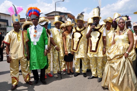 Cross section of dignitries the first Abia state Easter Canival/Cantata in Umuahia.