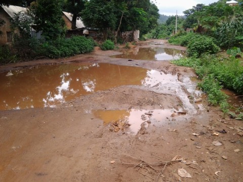 Udi siding road suffering from negelect by the Chime administration