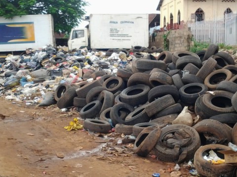 Heaps of refuse litter coal camp, Enugu