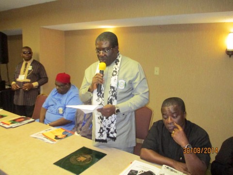 Deputy Governor of Imo State at WIC 2014 in Houston Texas