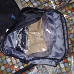 the small bag showing the parcel of cocaine