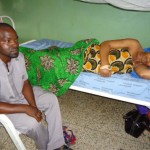 Mr. and Mrs Mbanwuchula at the hospital
