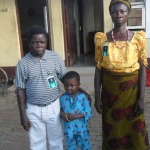 Three year old Chinonso Oriuwa with the parents