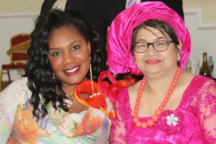 Her Excellency Chief (Mrs.) Ebelechukwu Obiano, with Leader of the Thai Delegation, Dr. Ratana Porn during the Cultural Night held at Governors Lodge Amawbia