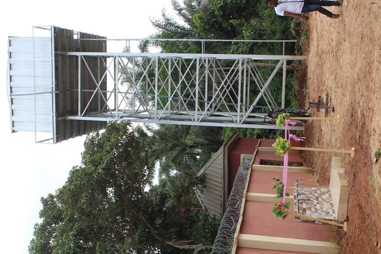 Overhead Tank and water pumps at the Borehole project at Agbiligba Nanka Local Government Area, Anambra State, Orumba North LGA.