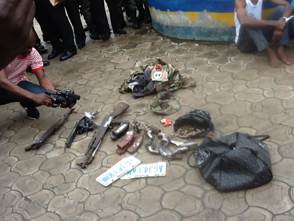 The items found on the suspects