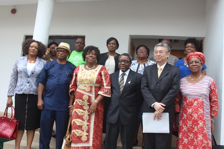 Chairman House Committee on Education, Hon Vivian Okadigbo, Manging Director/CEO, Anambra State Investment Promotion and Protection Agency (ANSIPPA), Chief Joe Billy Ekwunife, Hon Commissioner for Education, Prof Kate Omenugha, Chief of Staff to the Governor, Prof Joe Asike and Ambassador Kingdom of Thailand, His Excellency Mr. Chailert Limsomboon and Facilitator of the visit, Professor Uche Amazigo during visit to Government House Awka today
