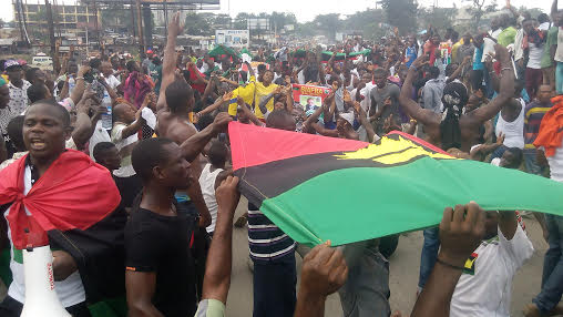 IPOB members during the protest