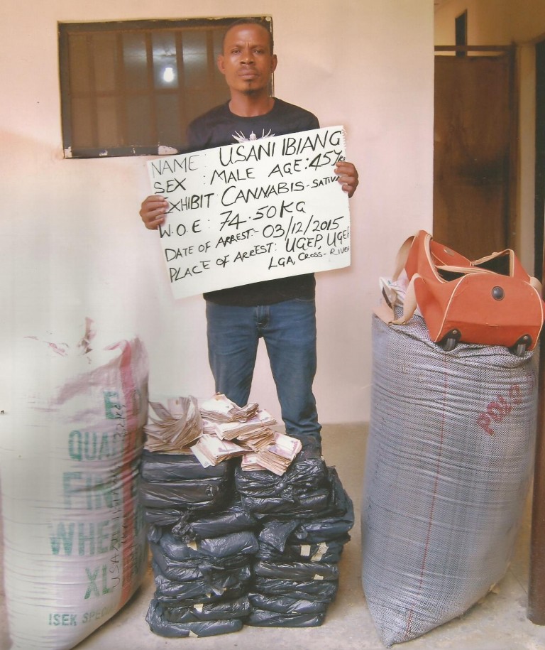 NDLEA Arrests Rice Farmer With 74.5kgs Cannabis