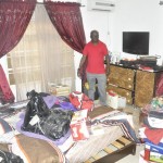 Eziuche Ubani showing his bedroom ransacked by the DSS to journalists