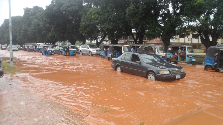 The situation  experienced by Deltans whenever it rains in Asaba (1)