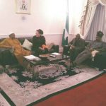 Buhari yesterday seat with Daisy Danjuma