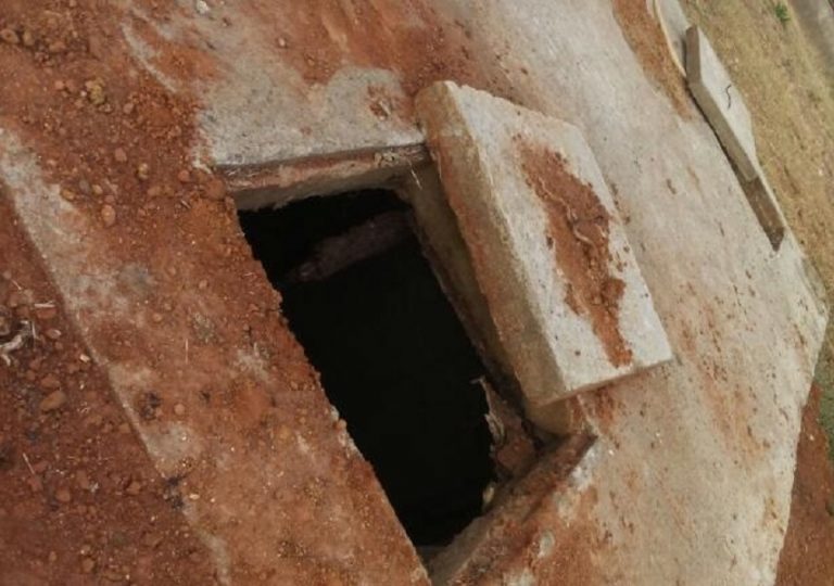 EFCC Operative Stuck In Septic Tank As They Raid Alex Badeh’s Farm
