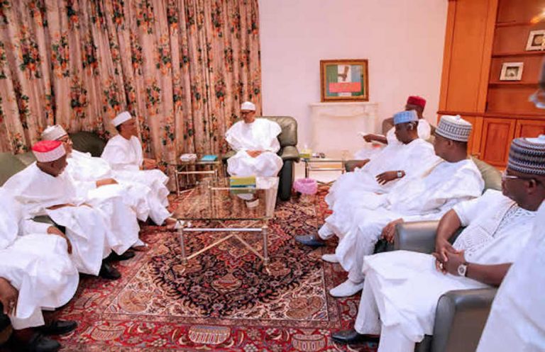 Security Challenges: Buhari meets Northern Governors at Aso Rock