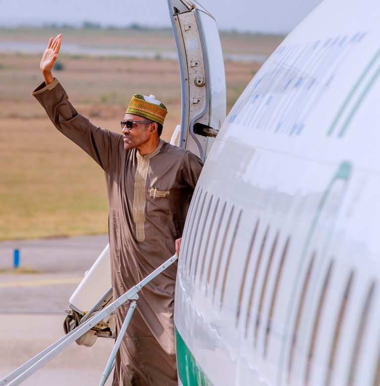 Buhari departs Abuja for Sochi, Russia