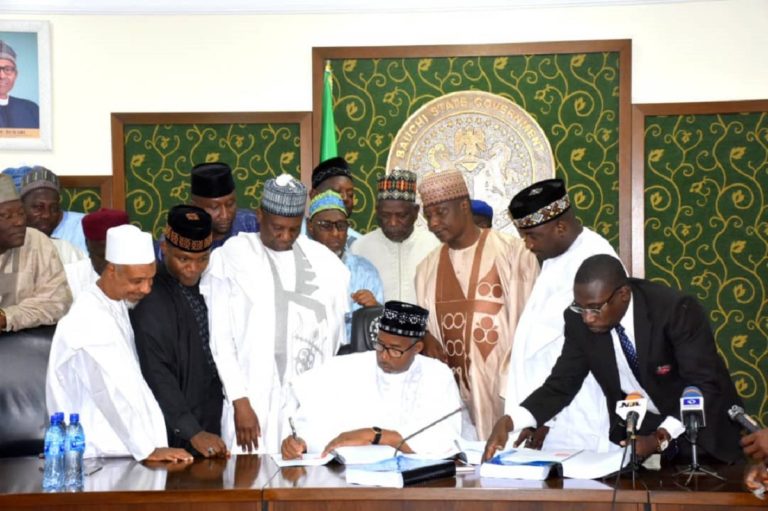 Bauchi Governor signs into law, the 2020 Appropriation Bill