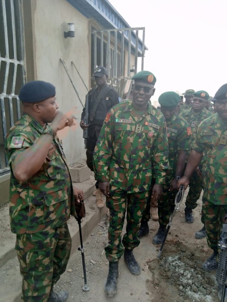 Buratai inspects multiple projects in Jos cantonment