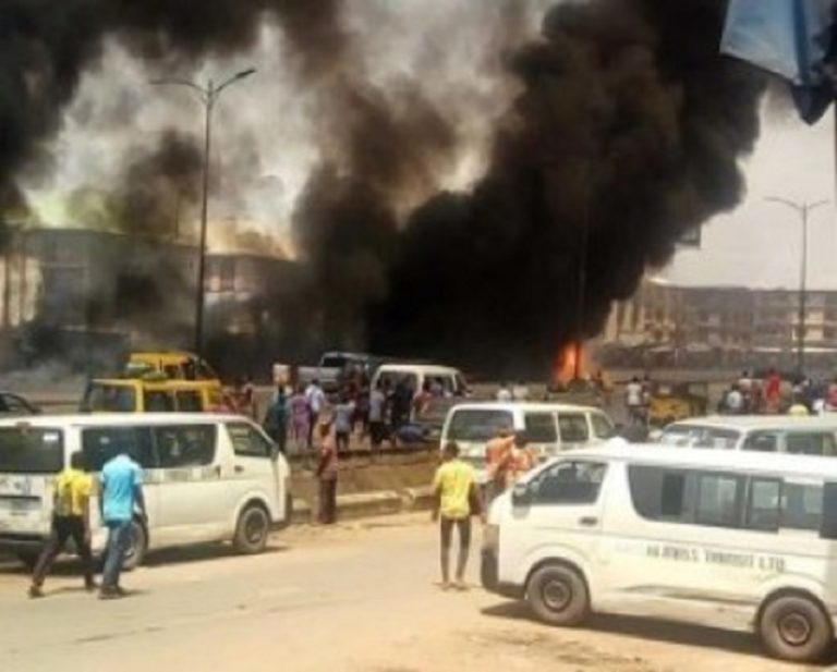 15 vehicles, buildings razed as fire guts 2 petrol stations in Onitsha