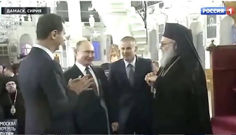 Putin and Assad caught on video mocking Trump