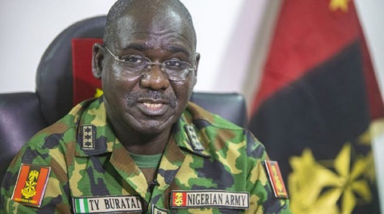 [Video] Buratai Defends the military on Boko Haram