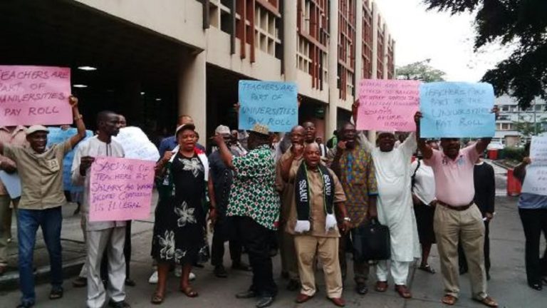 SSANU, NASU BSU Chapter Protest Non Promotion Of Members, Demand Sack Of Pro-Chancellor