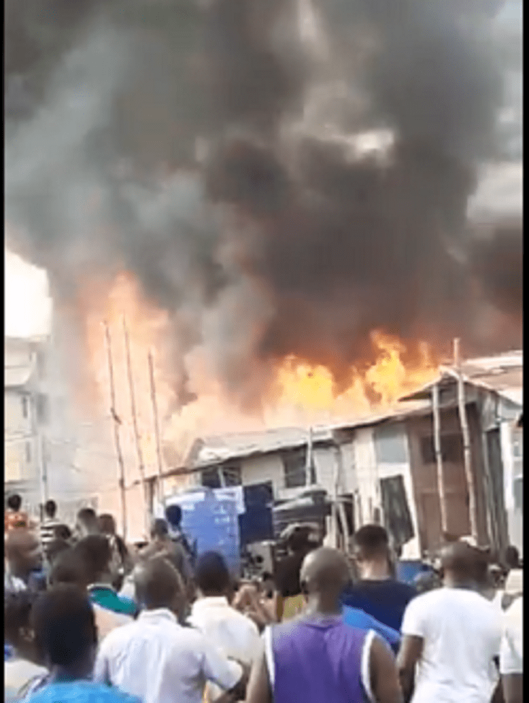 Breaking News: Another Fire Outbreak In Lagos