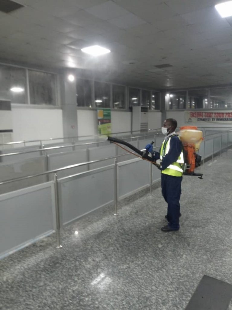 FAAN begins fumigation of Lagos, Abuja, Port-Harcourt Airports