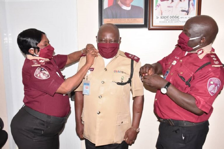 FRSC spokesman, others decorated with new rank