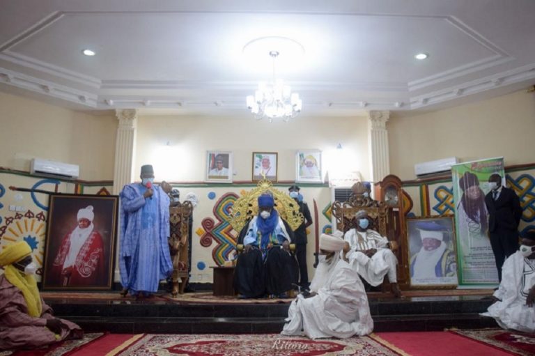 Gov Bala Mohammed Pays Sallah Homage To Emir Of Bauchi And Two Other Prominent Personalities