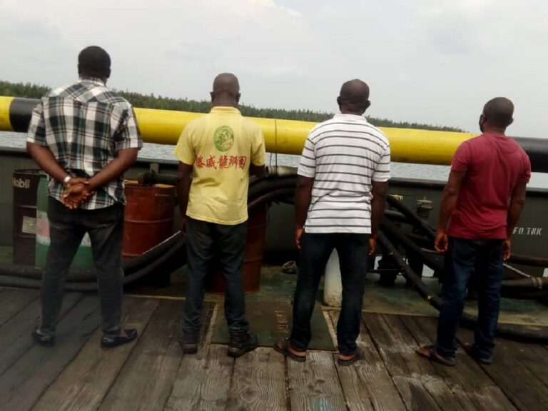 EFCC Receives Four Suspected Oil Thieves from Navy