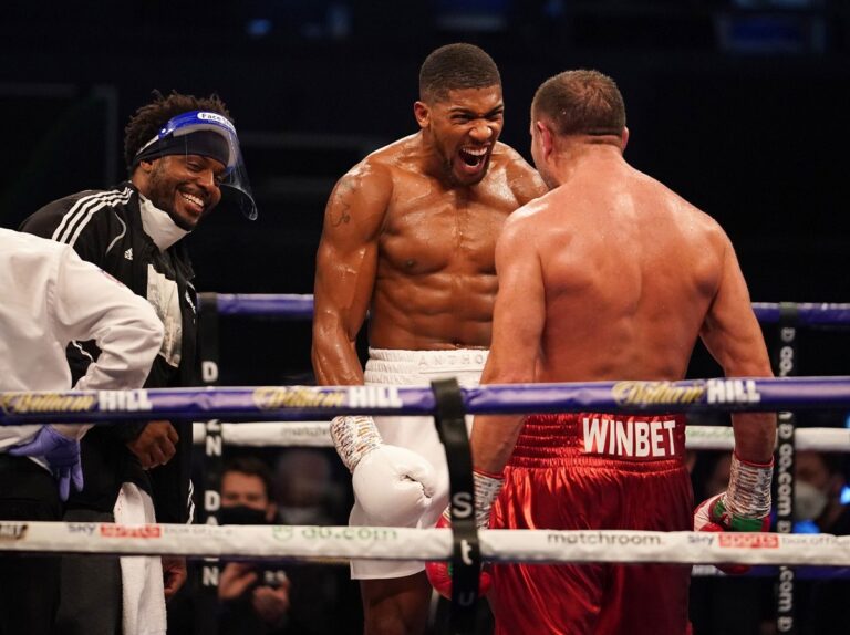 Anthony Joshua beats Pulev to retain world heavyweight titles