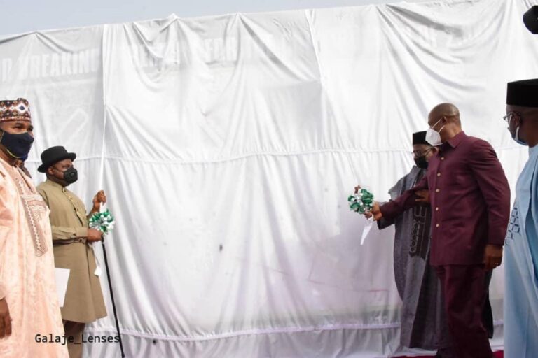 Bayelsa Gov Diri performs ground breaking ceremony of N4.5bn road in Bauchi