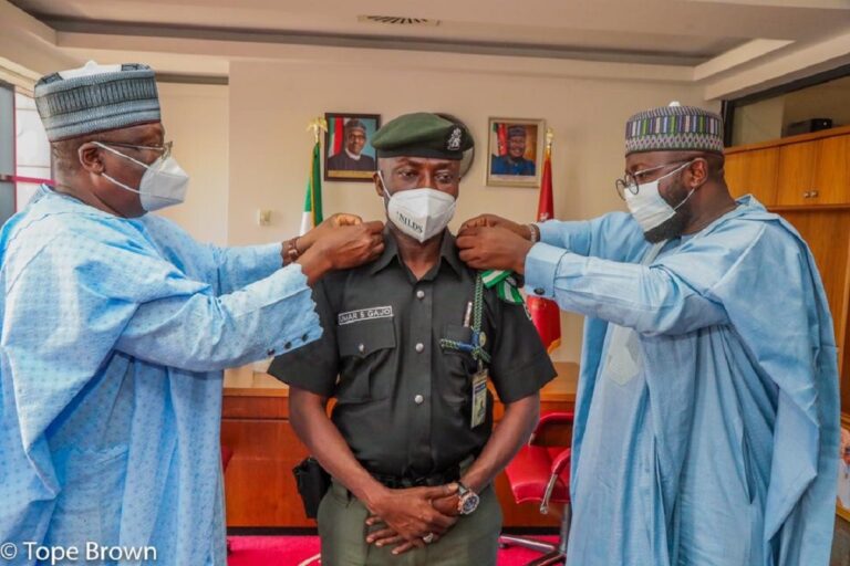 Senate President decorates security aides
