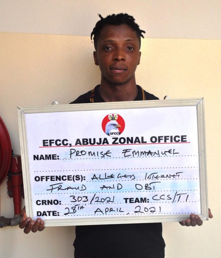 Five Suspected Internet Fraudsters in EFCC Net in Abuja