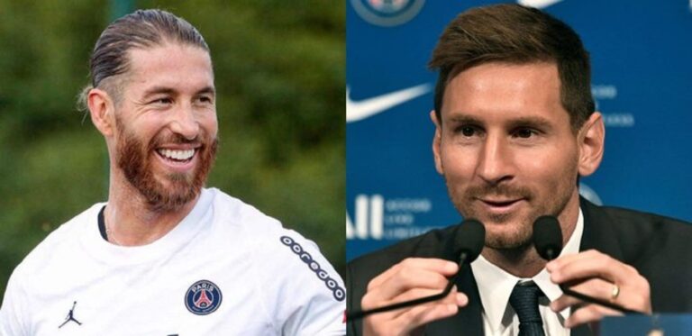 Sergio Ramos asks Messi to leave hotel after completing PSG move