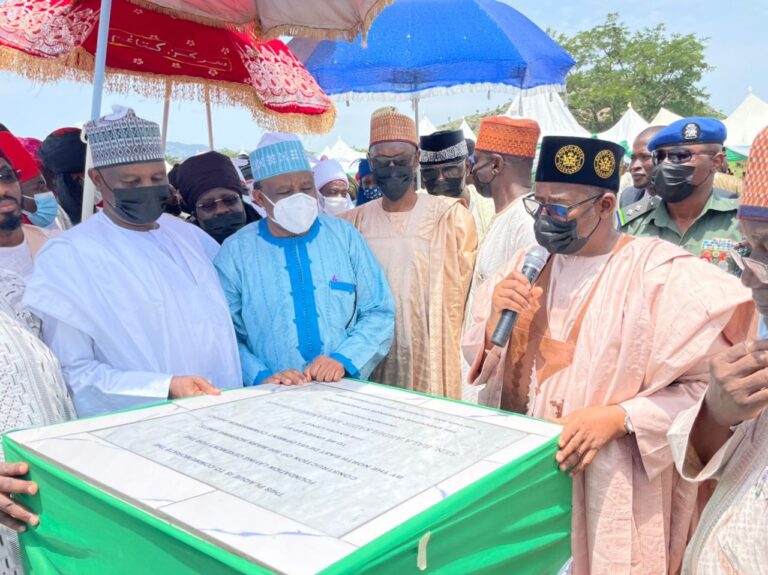 Gov Bala Mohd Lays Foundation For Mass Housing Project