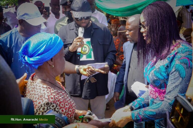 Nwangele Agog As Amara Iwuanyanwu Commissions Two Markets In Abajah And Abba Communities In Nwangele LGA, Imo State