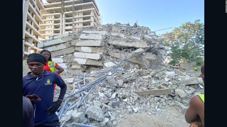 21-storey building collapses in Lagos