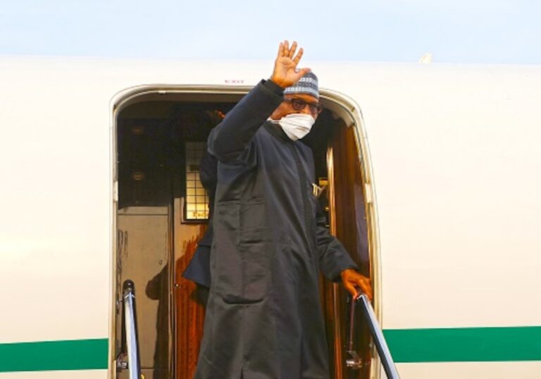 Buhari departs Abuja for UAE