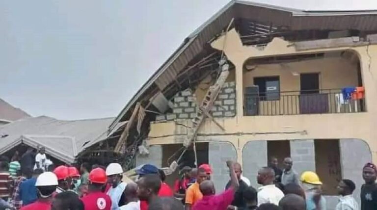 Okpanam building collapse: Okowa sets up 7-member panel of inquiry into incident