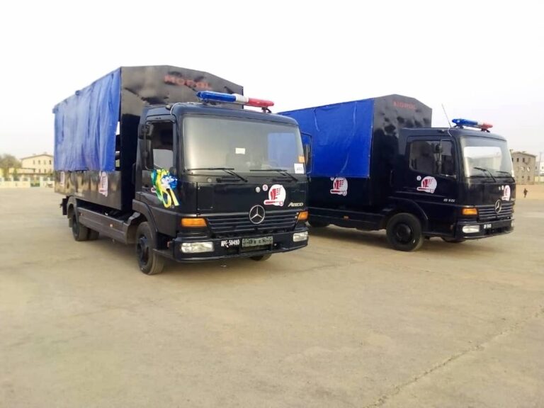 IGP Commissioned Two Troop-Career Lorries Donated To No. 9 PMF Squadron Kano By Community Policing Stakeholder