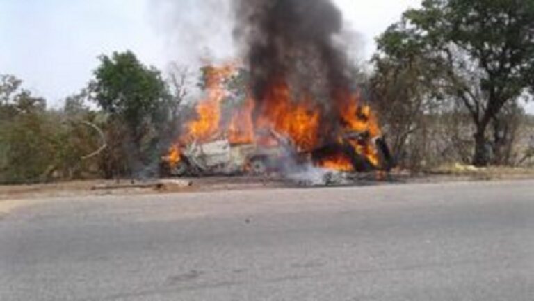 20 burnt to death, 1 injured in Bauchi auto crash