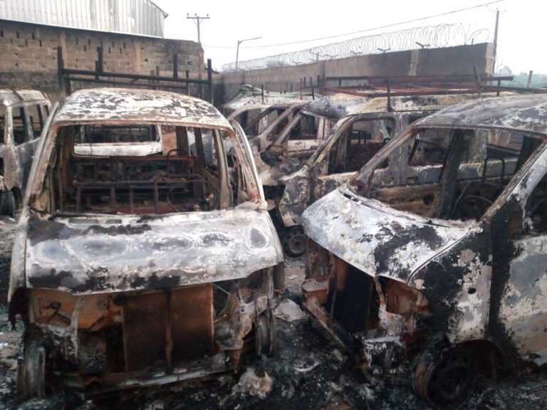 Residents Jump into Rivers As Gunmen Attack Anambra LG Hdqrs Again, Burn Vigilante Vehicle