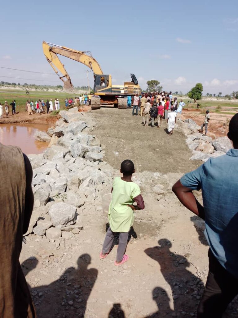 Flood cut off portion of Bauchi – Gombe Federal Highway