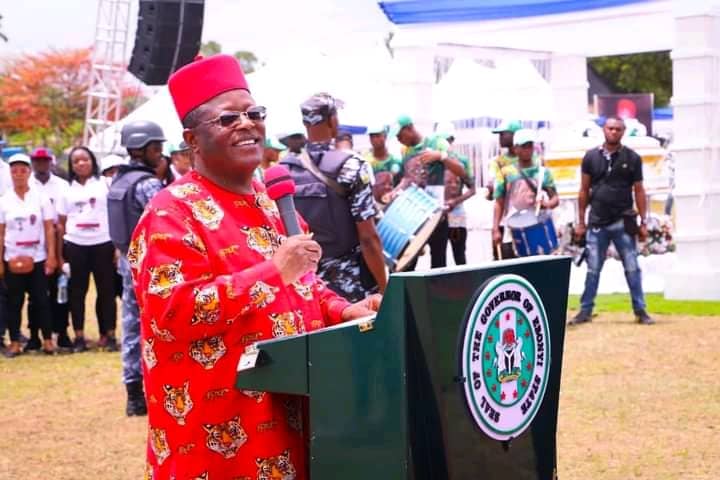 Nigeria At 62: Governor Umahi Felicitates With President Muhammadu Buhari, Nigerians