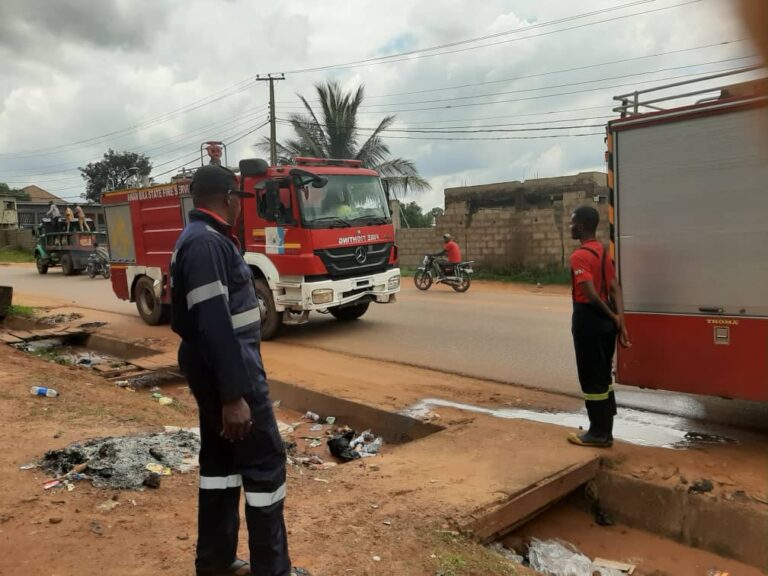 Fire Outbreak: Two Arrested As Mob Stones Fire Service Men in Anambra