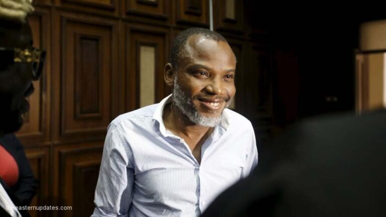 IPOB: Kanu’s wife finally visits husband in DSS dungeon, thanks Ubah for facilitating the visit