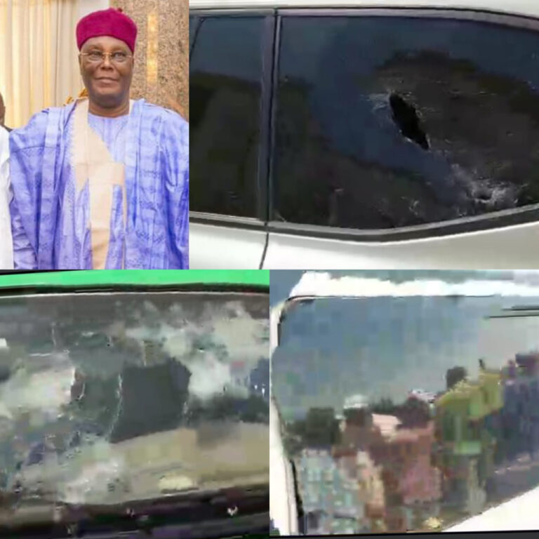 BREAKING: Many hospitalized as thugs attack Atiku’s convoy in Borno