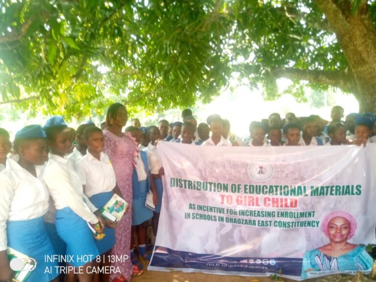 Girl Child Programme: Hon Nwachukwu  Distributes Educational Materials To Girls in Schools